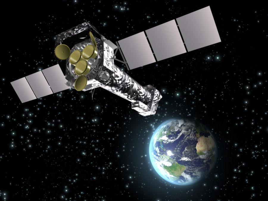 XMM-Newton en órbita. Foto ESA.