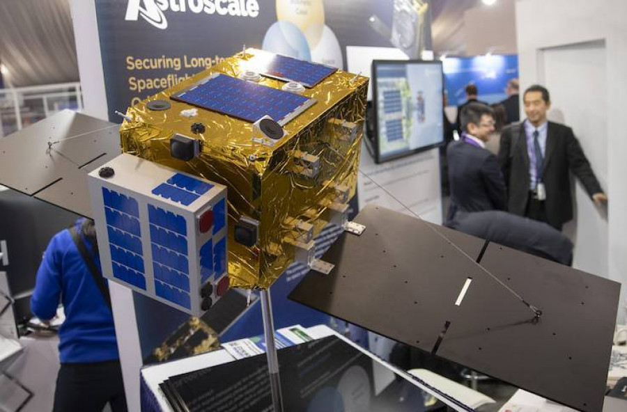 Sistema de eliminación de basura espacial. Foto Astrocale.