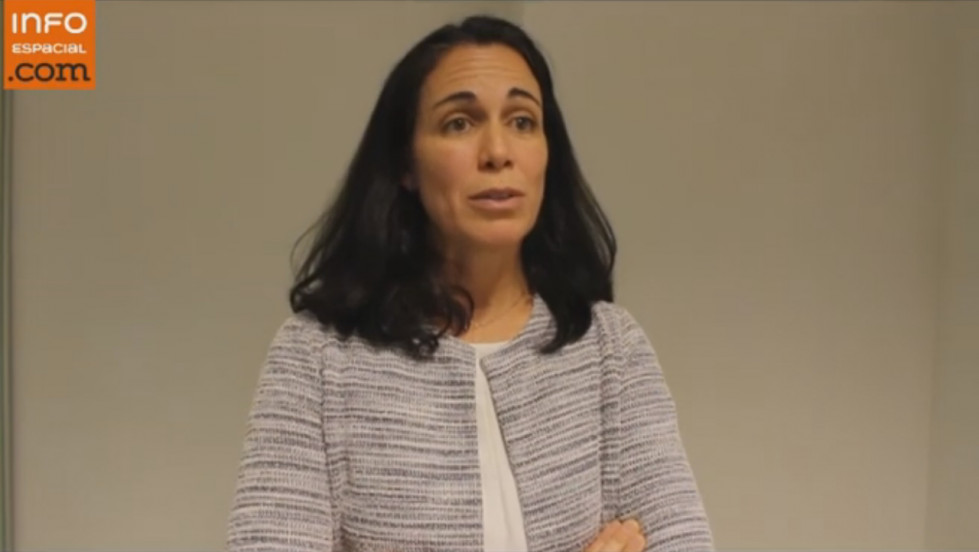 Delegada española del comité Observación de la Tierra de la ESA, Mónica López. Foto MBS.