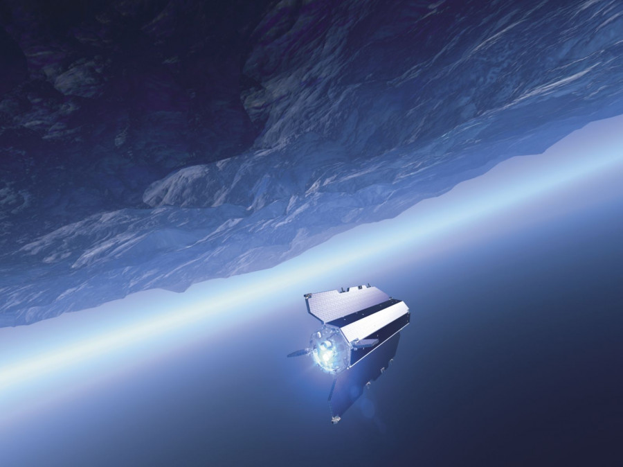 GOCE orbiting on the edge
