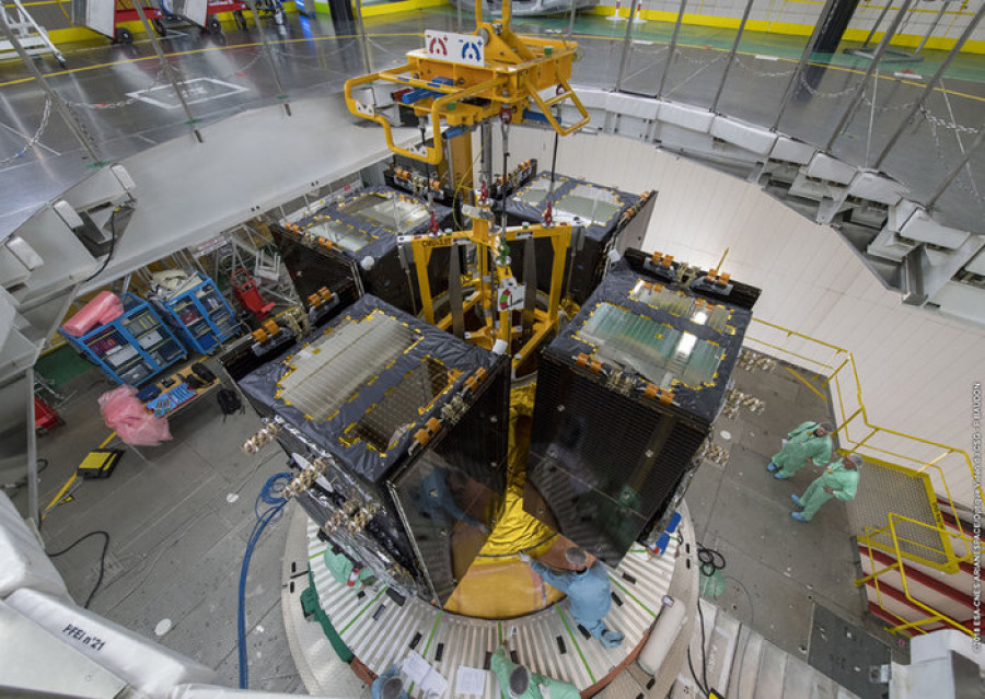 Galileo quartet placed atop Ariane 5 esa