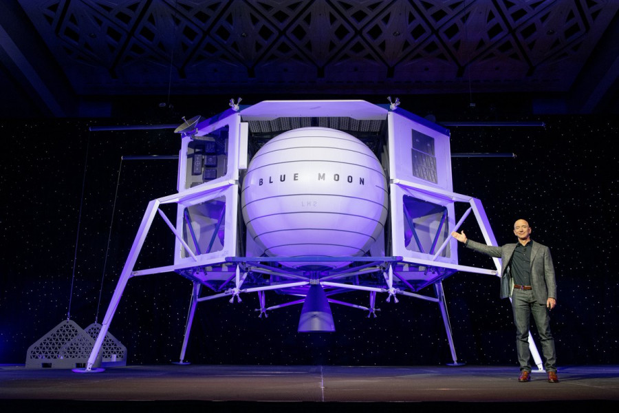 Presentación de Blue Moon. Foto Blue Origin.