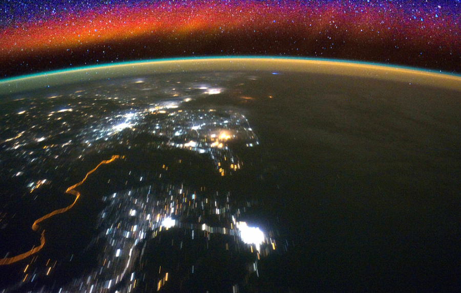 Airglow from ISS