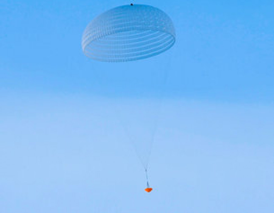 ExoMars parachute inflation medium