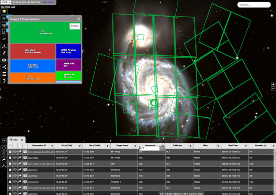 ESASky intuitive interface large