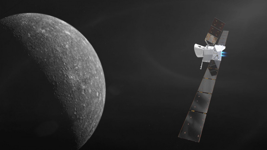 BepiColombo approaching Mercury
