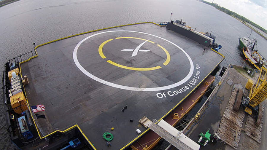 Plataforma en el mar SpaceX