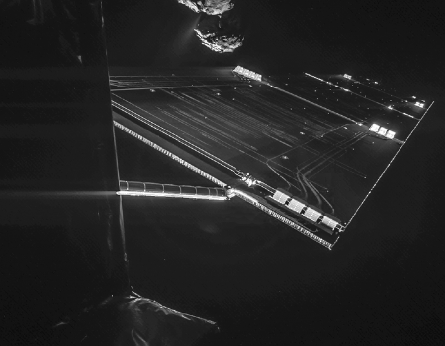 Rosetta mission selfie at 16 km node full image 2