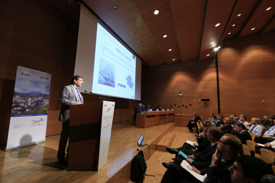 Diego Rodriguez de SENER durante la inauguracion de ESMATS 2015