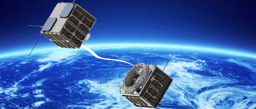 Vista artIstica del proyecto de desorbitado espacial etpack copy sener aeroespacial