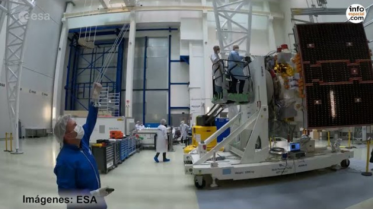 La misión EarthCARE de la ESA ultima sus preparativos desplegando su ala de 11 metros