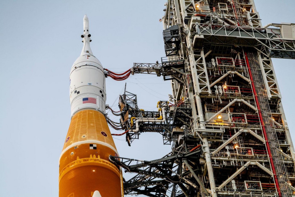 ArtemisI stack rolls out to the launch pad Copyright NASA RadislavSinyak