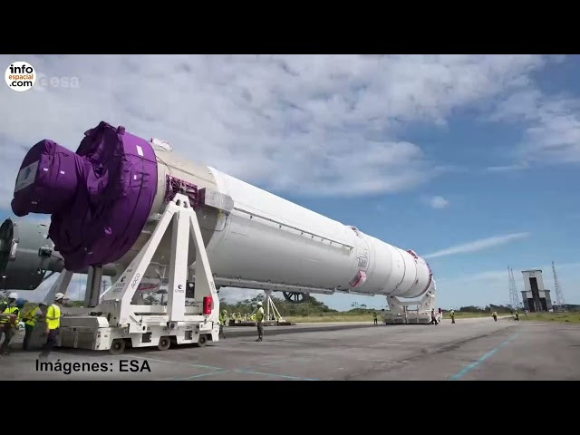 El primer 'Ariane 6' de la ESA ya está ensamblado y en su plataforma de lanzamiento