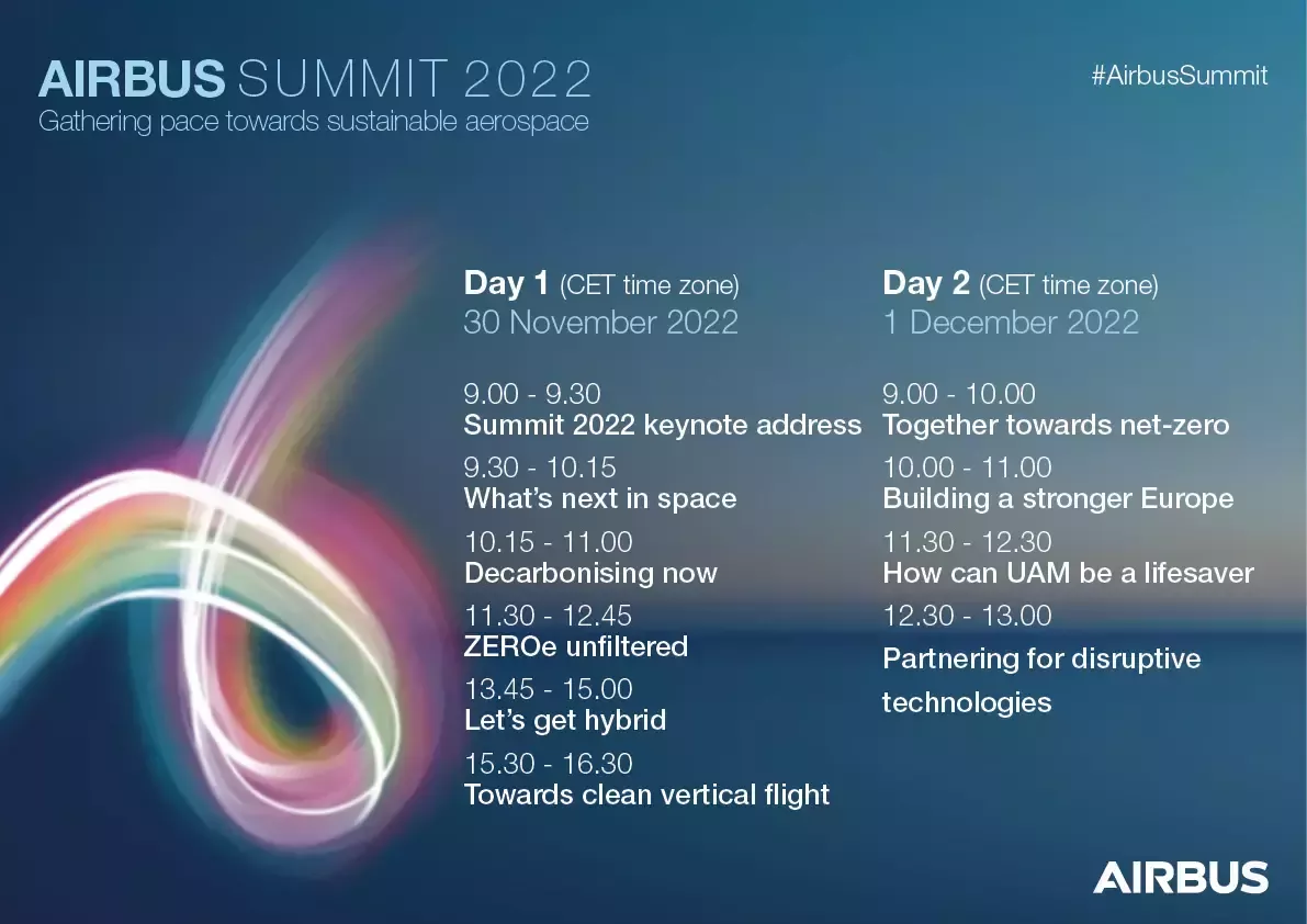 Airbus Summit 2022 Agenda 1