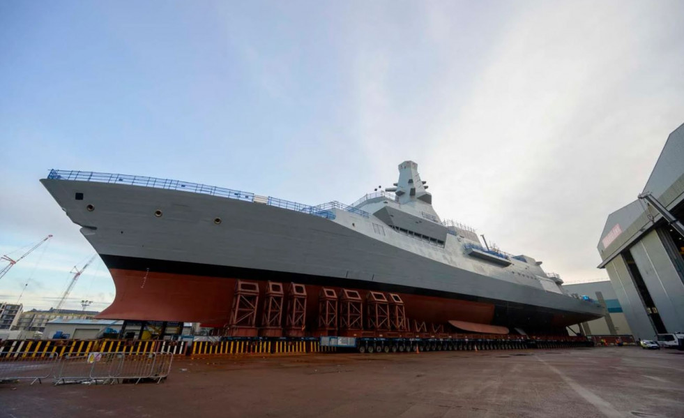 Reino Unido pone en el agua la primera de las 32 fragatas Tipo 26 previstas