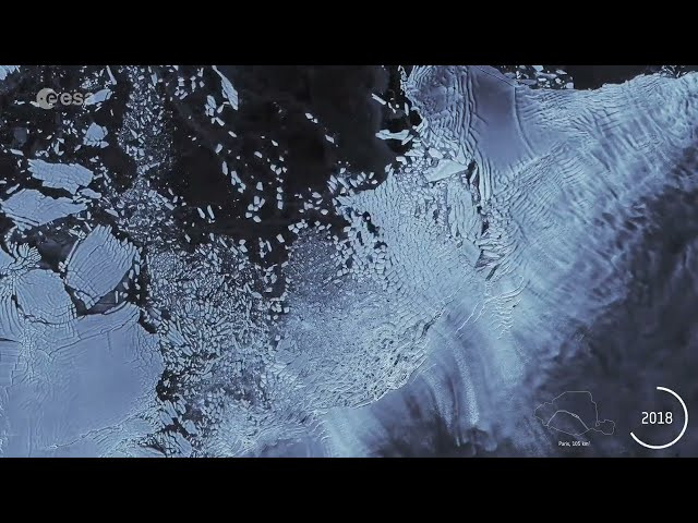 Así se derrite un glaciar captado por la ESA