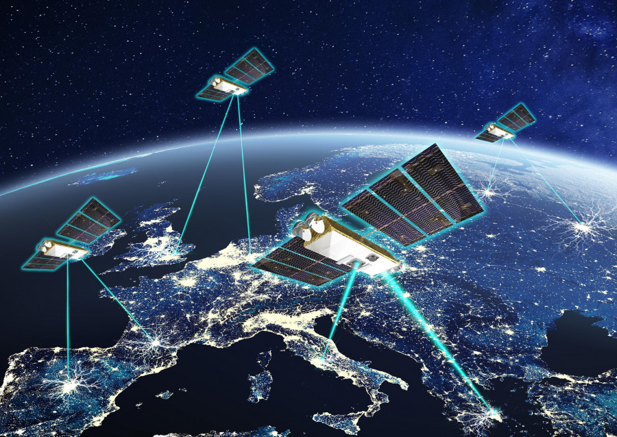 Quantum satellite communications copyright Thales Alenia Space