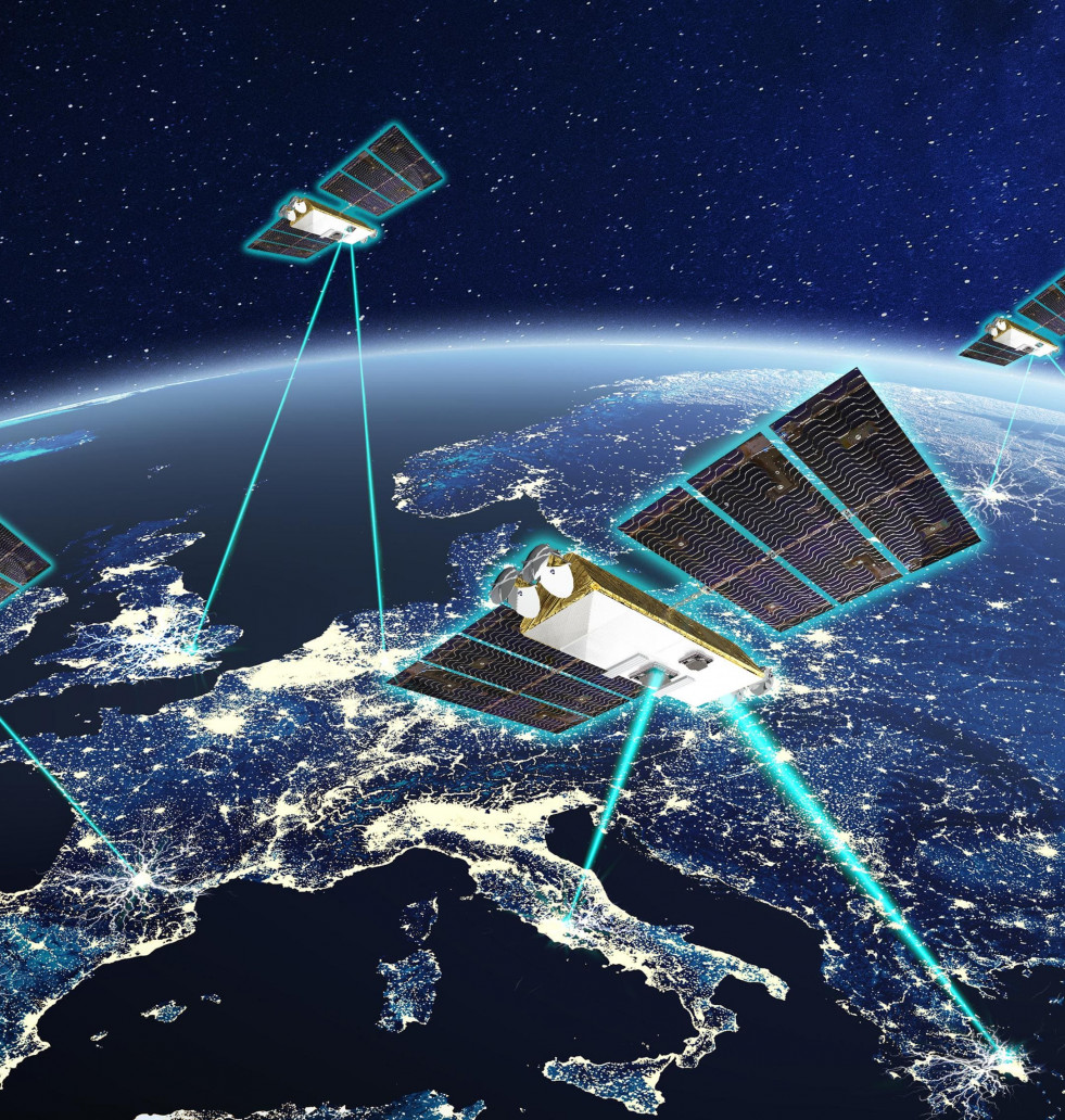 Quantum satellite communications copyright Thales Alenia Space