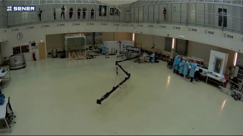 SENER Aeroespacial completes the acceptance test campaign of the JUICE boom
