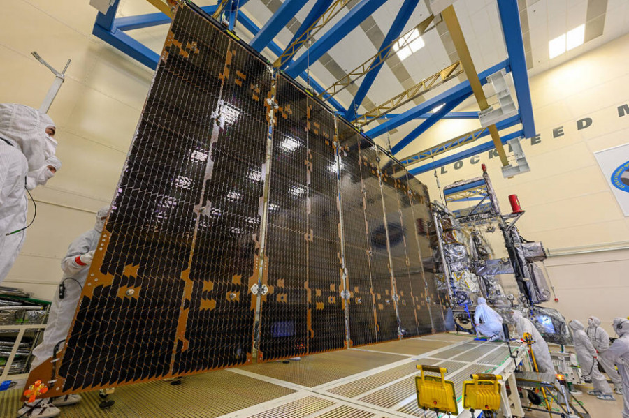 Despliegue solar del satélite GOES U