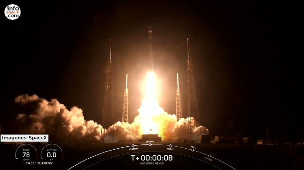 Hispasat lanza con éxito su satélite Amazonas Nexus
