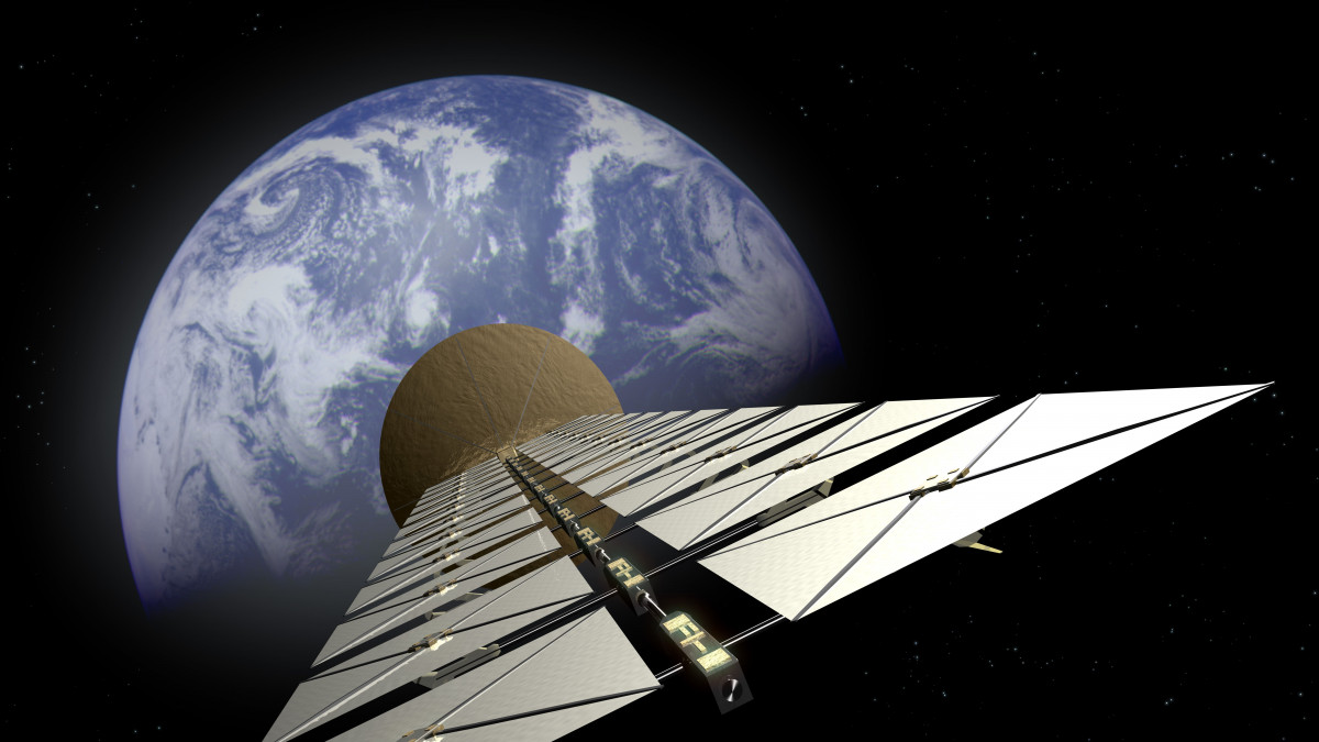 Artist s impression of a solar power satellite u00a9ESA