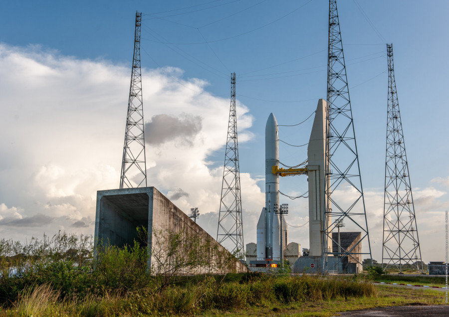 Ariane 6 testing at Europe s Spaceport pillars