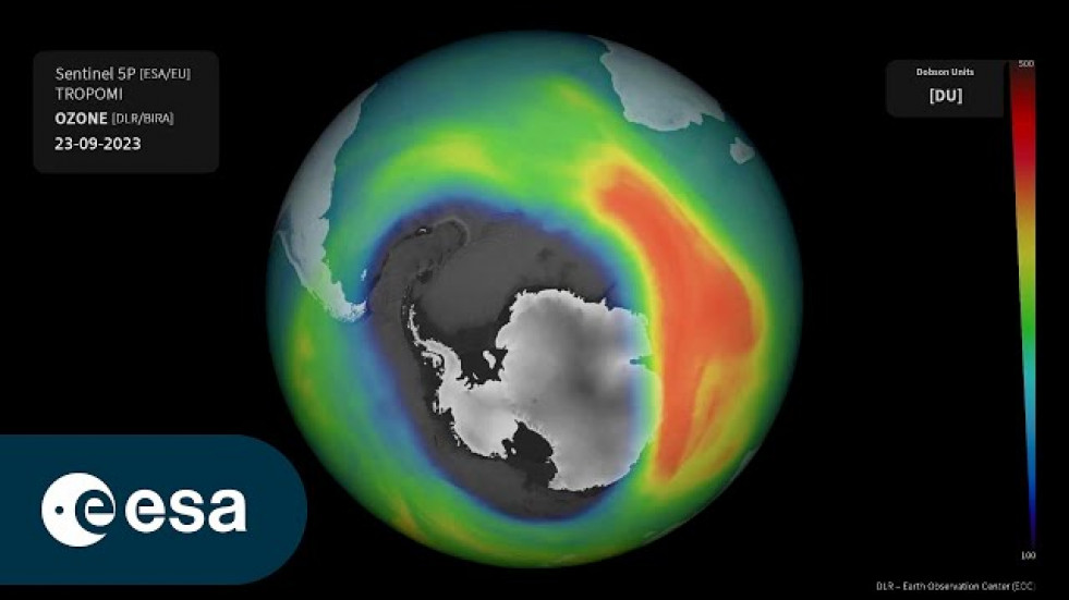 Ozone hole as monitored by the German Aerospace Center