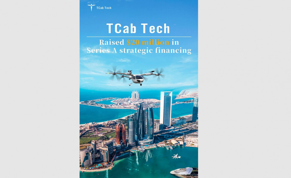 TCab recibe 20 millones de dólares en financiación de Serie A para introducir aerotaxis en Oriente Próximo