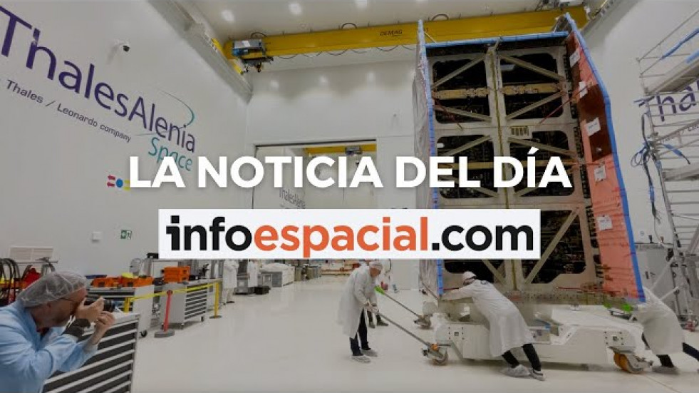 El satélite SpainSat NG II pone rumbo a Toulouse desde Madrid para el montaje final
