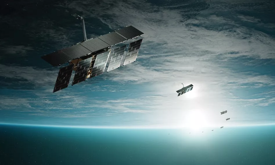 Satellite constellation render twothirds