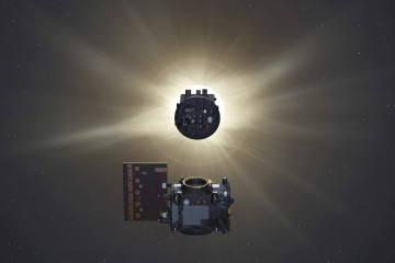 Proba 3 Occulter eclipsing Sun for Coronagraph spacecraft