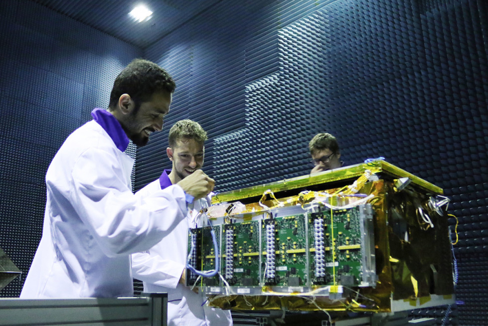 ICEYE SAR Satellite Testing in Anechoic Chamber 1