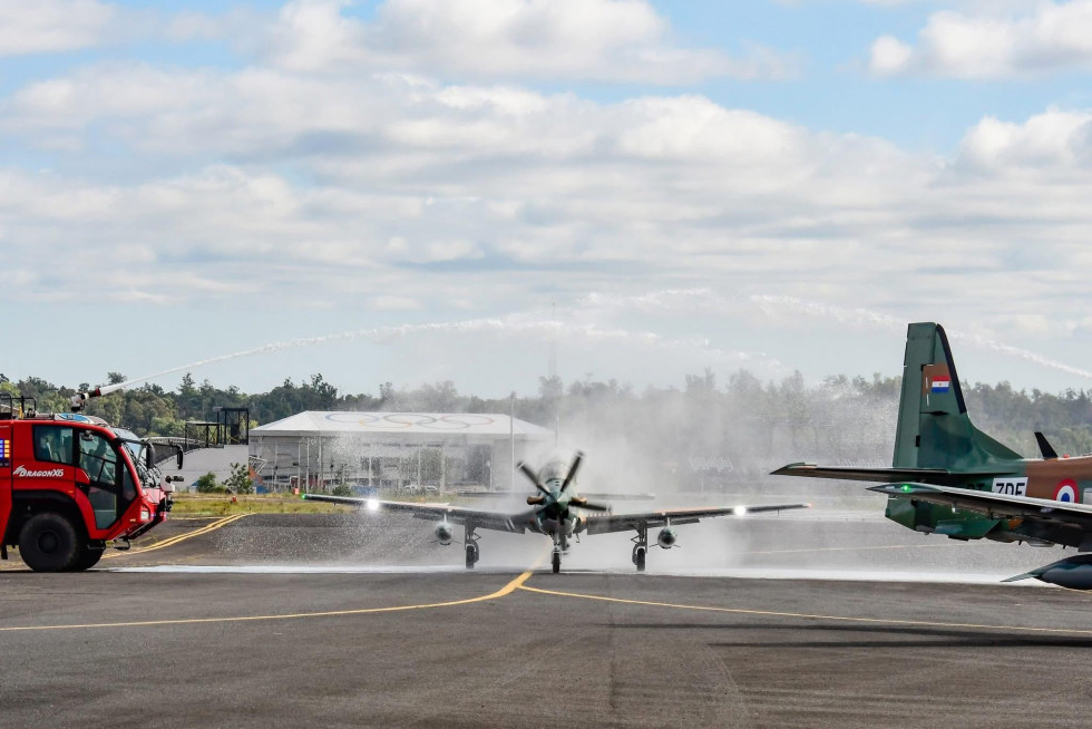 Fotogalería: la Fuerza Aérea de Paraguay recibe cuatro aviones Embraer A-29 Super Tucano