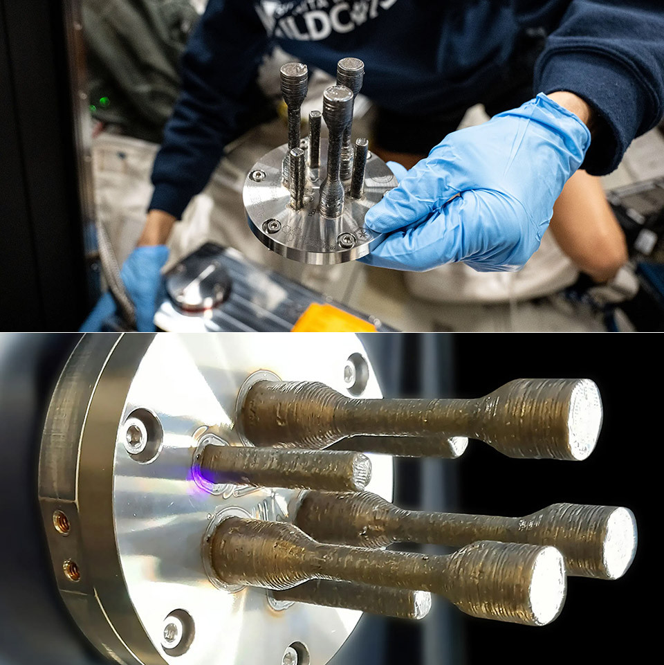 Esa metal 3d printer part iss