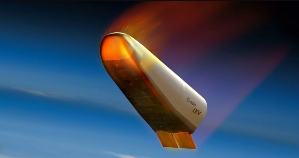 Vehículo espacial experimental europeo IXV, en cuyo desarrollo participa la francesa Dassault. Imagen. Dassault Aviation