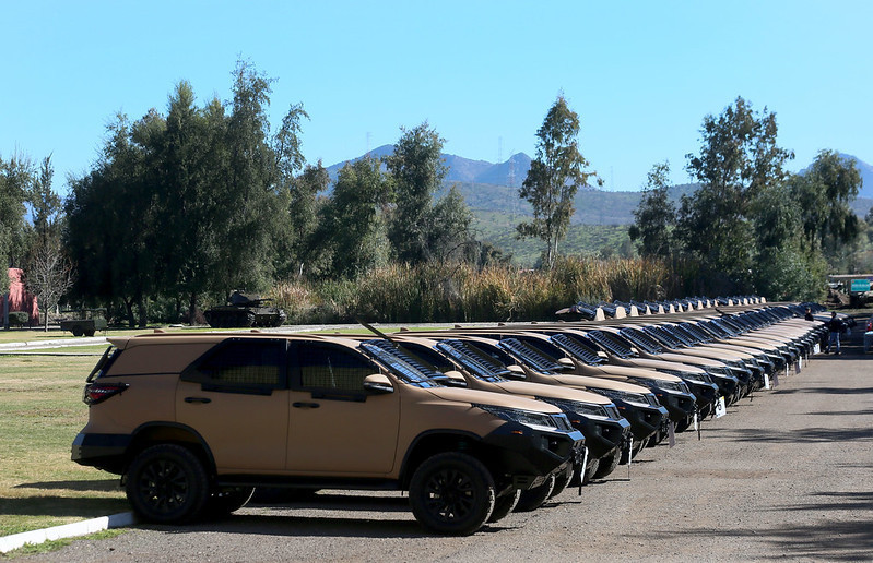 El Ejército de Chile presenta sus nuevos SUV blindados Copper 2.8 TDI 4x4 de Armor International