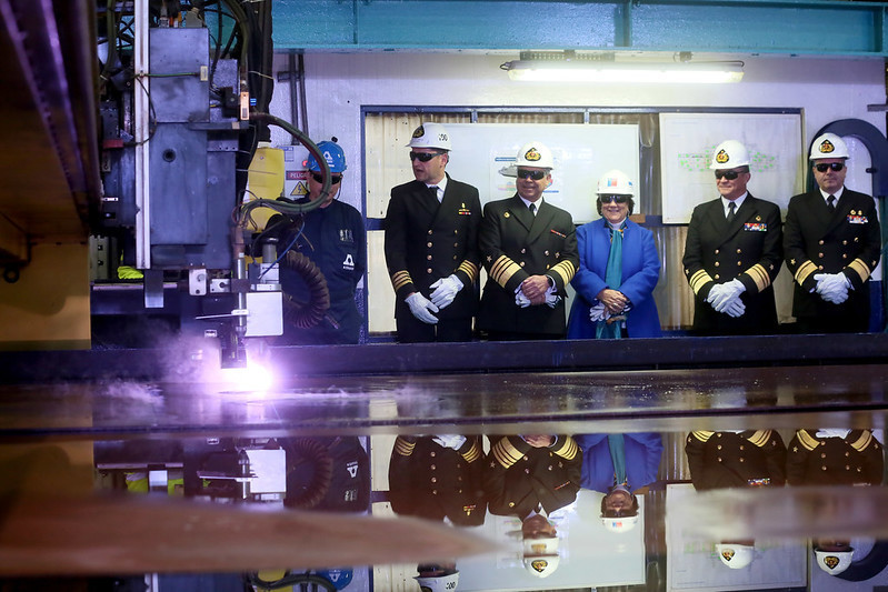 Asmar inicia la construcción del segundo buque multipropósito de la Armada de Chile