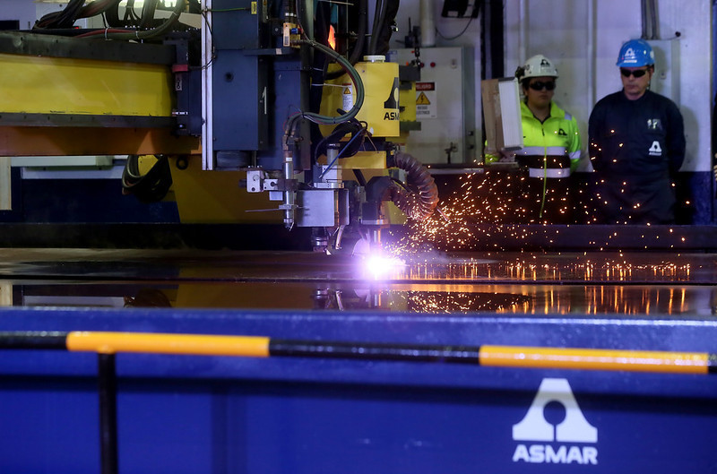 Fotogalería: Asmar inicia la construcción del segundo buque multipropósito de la Armada de Chile
