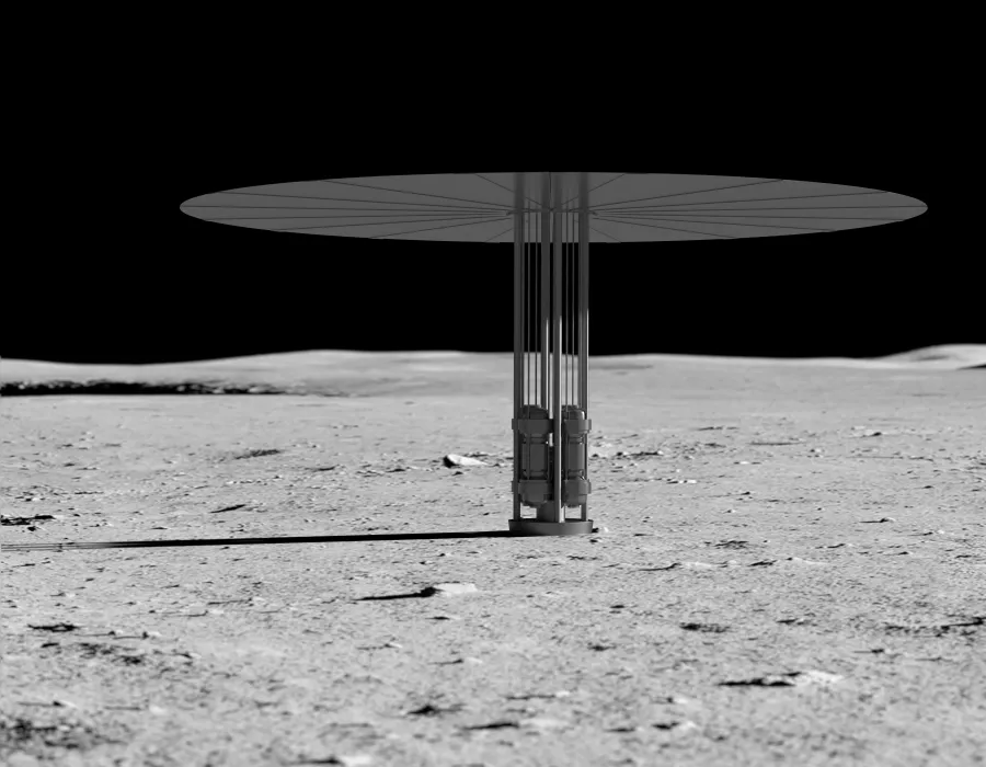 Kilopower moon render 1