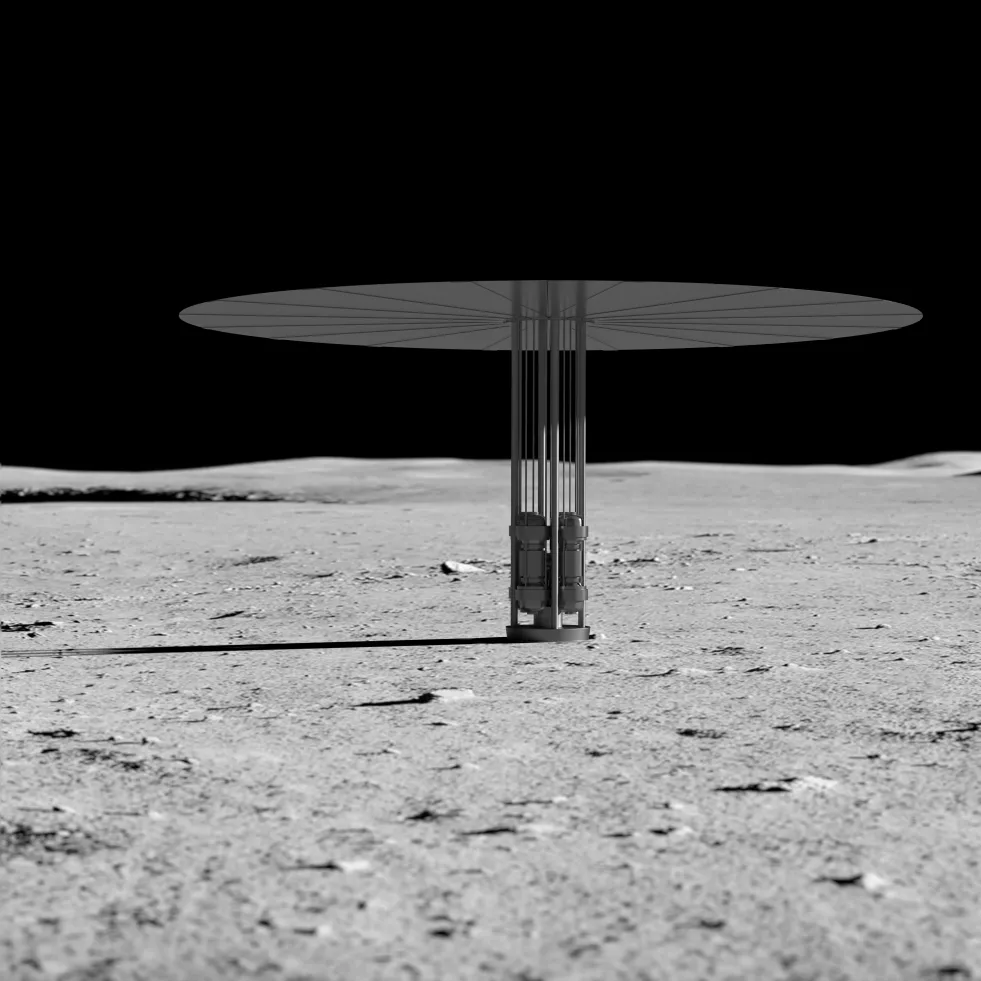 Kilopower moon render 1