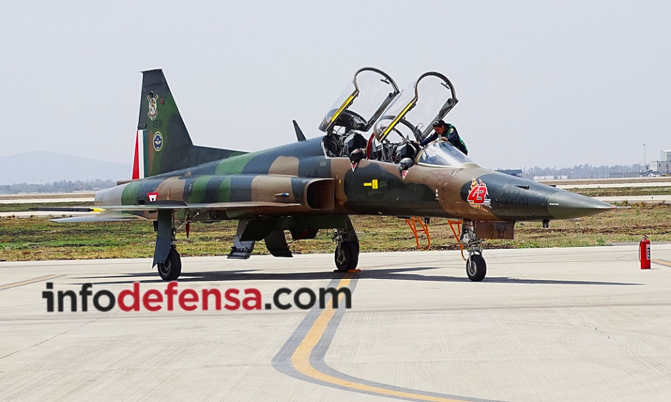 Los aviones de combate F-5E/F cumplen 43 años en México, y nada indica su reemplazo